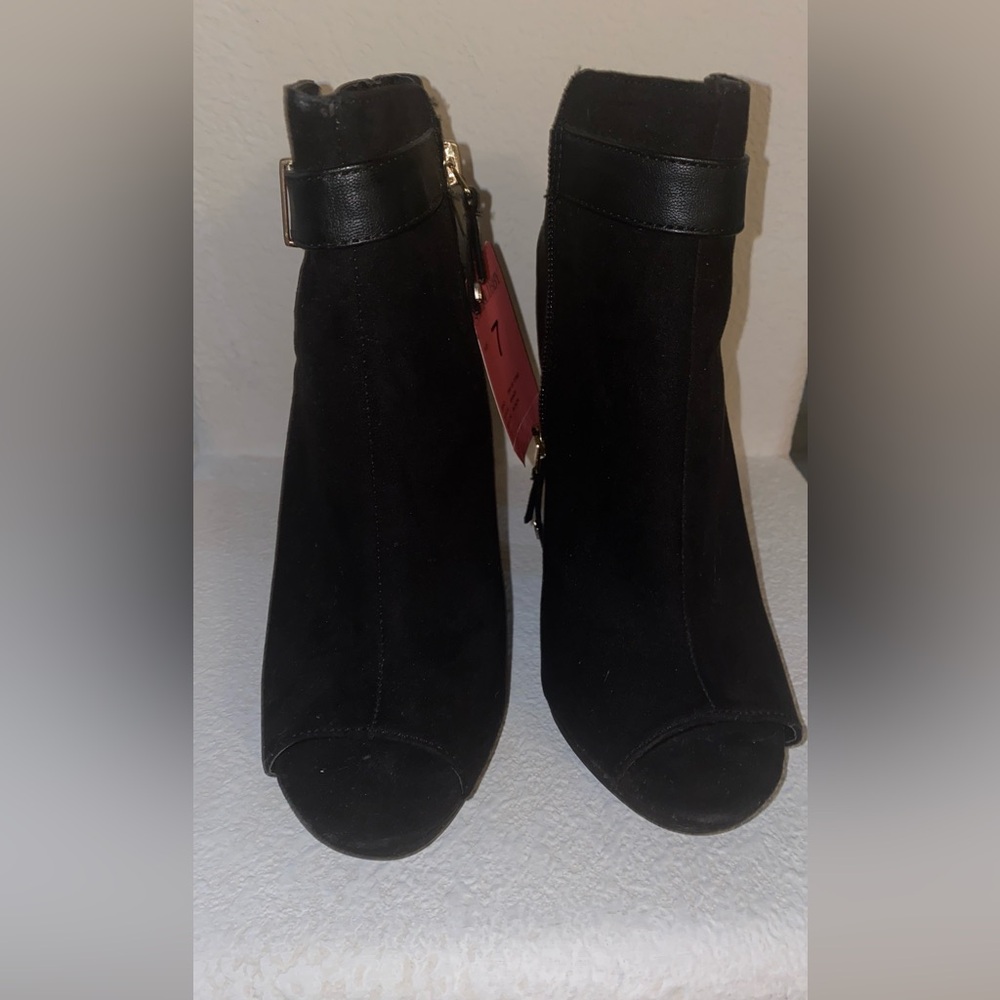 Sam and Libby open toe booties